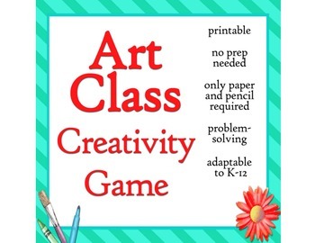 Preview of Art Class Creativity Game - Easy Design Game for K-12 - FREE