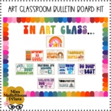 Art Class Poster Bundle, Rainbow Art Classroom Decor Bundl
