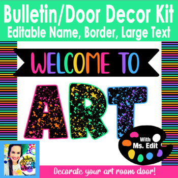 Preview of Art Class Room Bulletin Board or Door Decor Kit