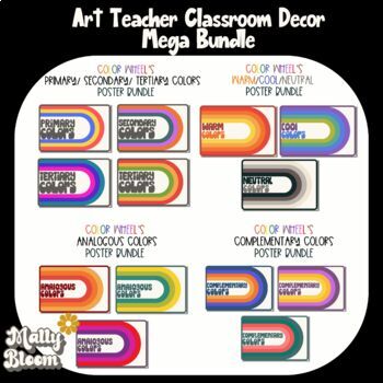 Color Wheel Poster | Color Theory Posters| Art Classroom Poster |  Elementary Classroom Decor | Primary and Secondary Color Poster