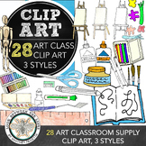 Art Classroom Decor Clip Art: Clipart Supply Labels, Class