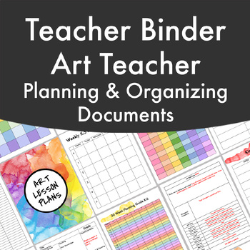 Preview of Art Classroom Organizing Documents
