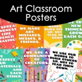 Art Classroom Posters Kindness, Respect, Community, Positivity