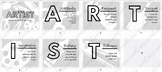 Art Classroom Rules - Editable - Black & White