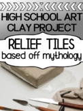 Art Clay Project for high school - Ceramic Relief Tiles (b