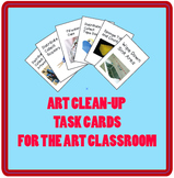 Art Cleanup Task Cards for the Art Classroom