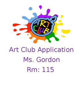 Preview of Art Club Application
