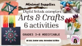 Art Club/ Summer Camp/Homeschool Crafts 6 Activities Grades 4-8