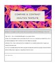 Art Compare and Contrast Written Response Template