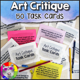 Art Critique Activity | 50 Task Cards for Discussing Artwo