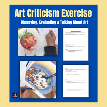 Preview of Art Critique Art Criticism Activity Middle School Art High School Art