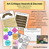 Art Critique Awards: Middle/ High School Art Assessment Pr
