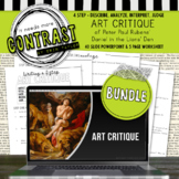 Art Critique BUNDLE Worksheet/PowerPoint: Peter Paul Ruben