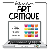 Art Critique Questions • Interactive Google Slides Activit