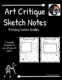 Art Critique Sketch Notes #1 (Primary/Junior)- Distance Le