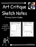 Art Critique Sketch Notes #3 (Primary/Junior)- Distance Le
