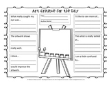 Art Critique for the Day Graphic Organizer