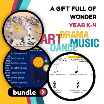 Preview of Art, Dance, Drama & Music Bundle - A Gift Full of Wonder