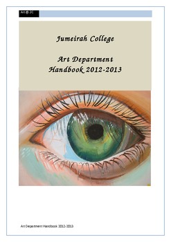 Preview of Art Department Handbook for Secondary
