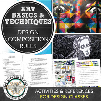 Preview of Art & Design Rules of Composition Activity, Handout for Middle, High School Art