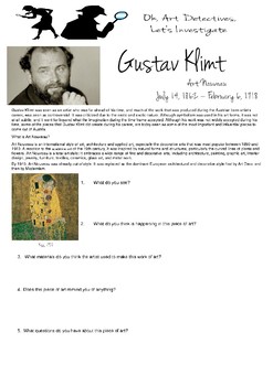 Preview of Art Detective - Gustav Klimt, Art Nouveau
