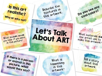Preview of Art Discussion Signs for Bulletin Board and Critiques