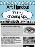 Art Drawing lessons for high school - Tips for observation