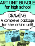 Art Drawing unit for high school - complete BUNDLE