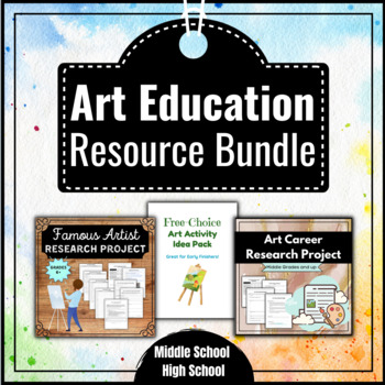 Preview of Art Education Resource Bundle ( Buy all 3 -- Save Money )