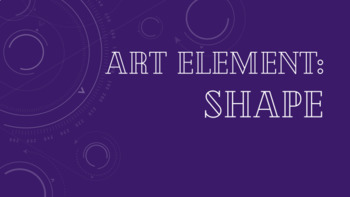 Preview of Art Element Shape/ Eric Joyner Presentation & Art Lesson