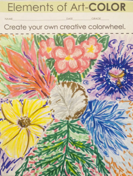 Creative Color Wheel Worksheets & Teaching Resources | TpT