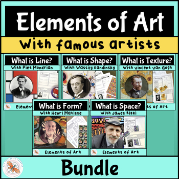 Art Elements Reviews x5 with art projects GROWING BUNDLE for 2nd - 4th ...