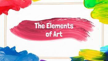 Preview of Art Elements Slideshow - ALL GRADES!