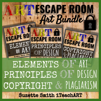 Preview of Art Escape Rooms Bundle
