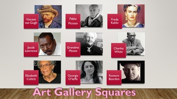 Art Gallery Squares Powerpoint Game Template by Miss Sherrell's Game ...