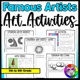 Famous Artists Worksheets & Art History Art Activities, Wo