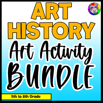 Preview of Art History Art Lessons Workbook Bundle | Artists & Art Movements
