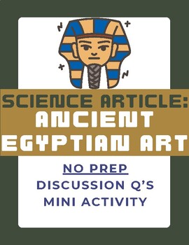 Preview of Art History Article: Ancient Egyptian Art | No Prep | Sub Plan | Symbols | EOY