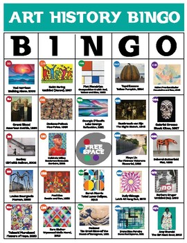 Preview of Art History Bingo