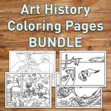 Art History Coloring Pages Bundle