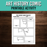 Art History Comic Strip Template | Printable Research Acti