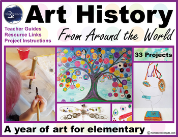 Art History Curriculum For Elementary by Homeschooling2e | TpT