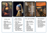 Art History Flashcards - 50 famous paintings