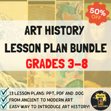 Art History Lesson Plan BUNDLE Grades 3-8