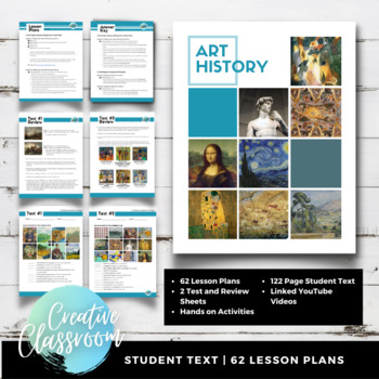 Preview of Art History Lesson Plans & Student Text