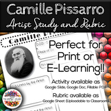 Camille Pissarro: Famous Artist Art History Lesson and Rubric