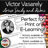 Victor Vasarely: Famous Artist Art History Lesson and Rubric