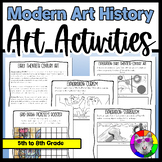 Art History Modern Art History 1900s to 1990s Worksheets &