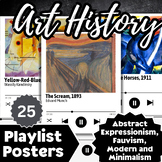 Art History Playlist Posters, Expressionism/Fauvism/Modern