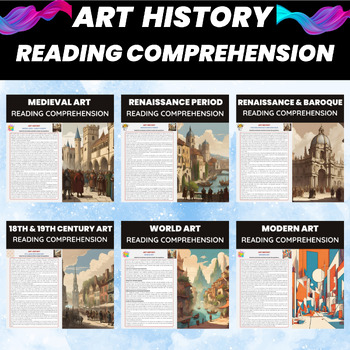 Preview of Art History Reading Comprehension Bundle | Medieval Renaissance Baroque Modern